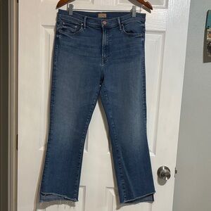 Mother The Insider Crop Step Fray